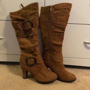 Brown Heeled Boots